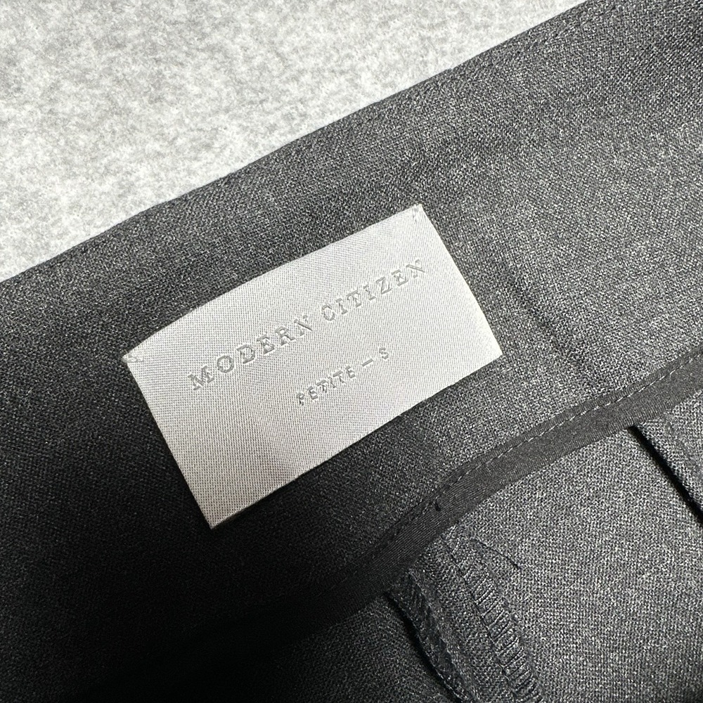 Modern Citizen Linda Tailored Utility Pant Grey Cargo Pockets Wide Leg Petite S - Picture 5 of 9
